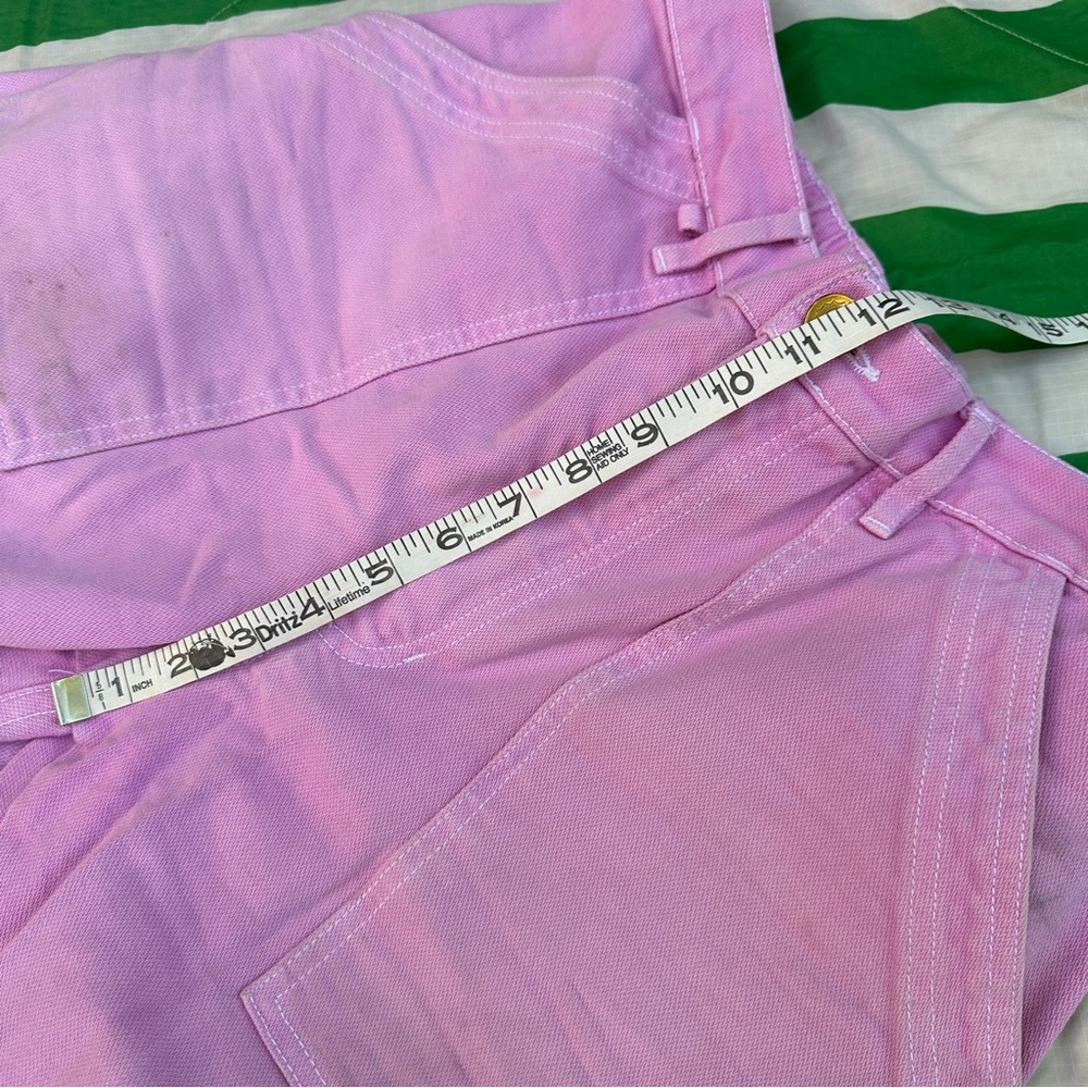 BIG BUD PRESS bubblegum pink carpenter denim pants jeans - Picture 12 of 14